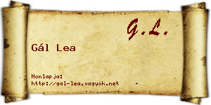 Gál Lea névjegykártya