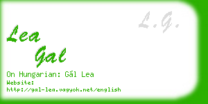 lea gal business card
