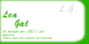 lea gal business card